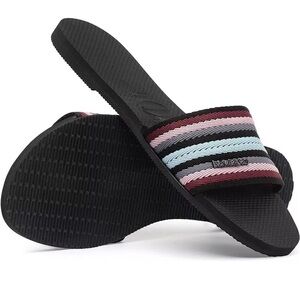 Havaianas You Malta Mix Flip Flop Sandal Blk 37/38 Brazil US Men 4/5 Women 7/8 M